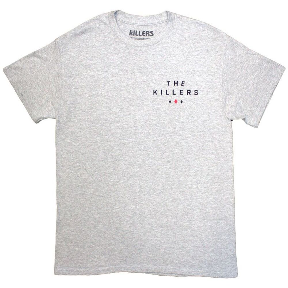 The Killers Unisex Adult Tour �'24 Roulette Wheel Back Print T-Shirt / Gray